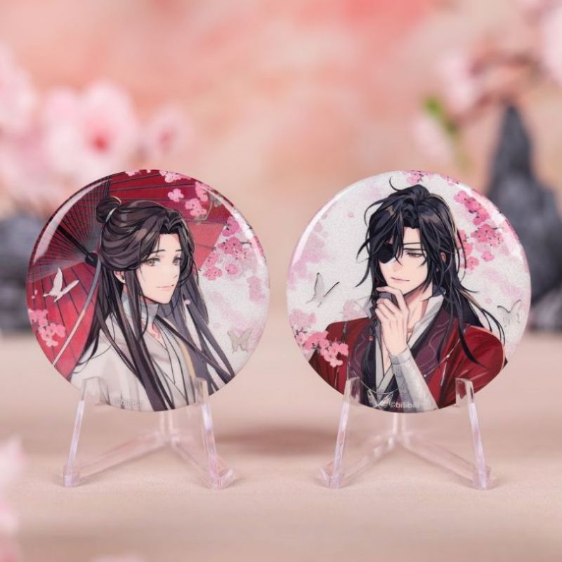 Heaven Official's Blessing Collection Card Hua Cheng Collect Colored Paper Xie Lian Badge