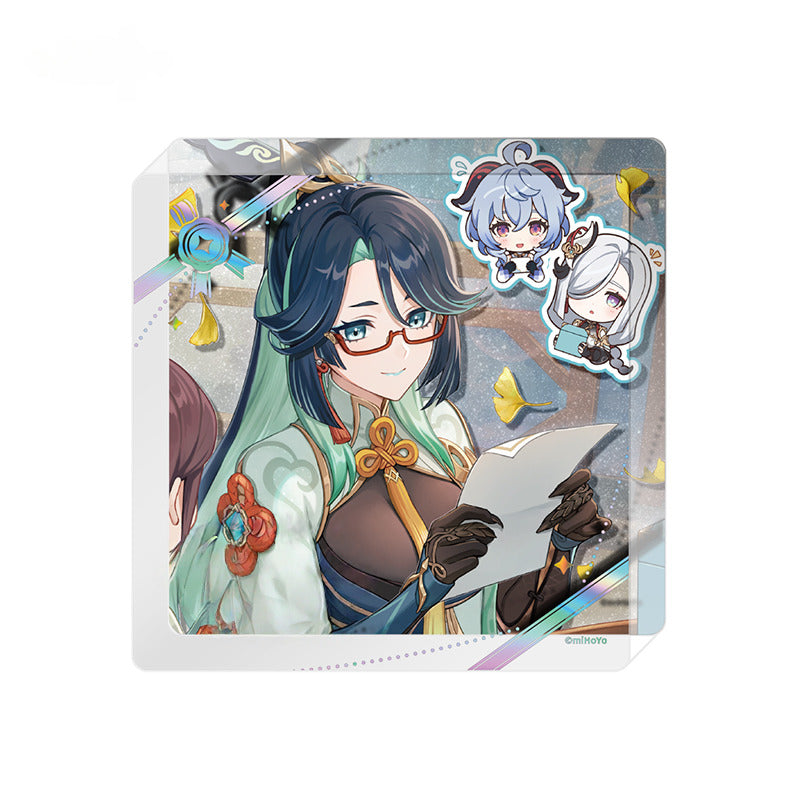 Prapesan Genshin Impact Character Coaster Tebal Acrylic Coaster 2025 Day of Destiny Series