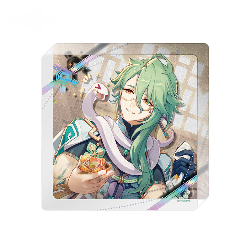 Prapesan Genshin Impact Character Coaster Tebal Acrylic Coaster 2025 Day of Destiny Series
