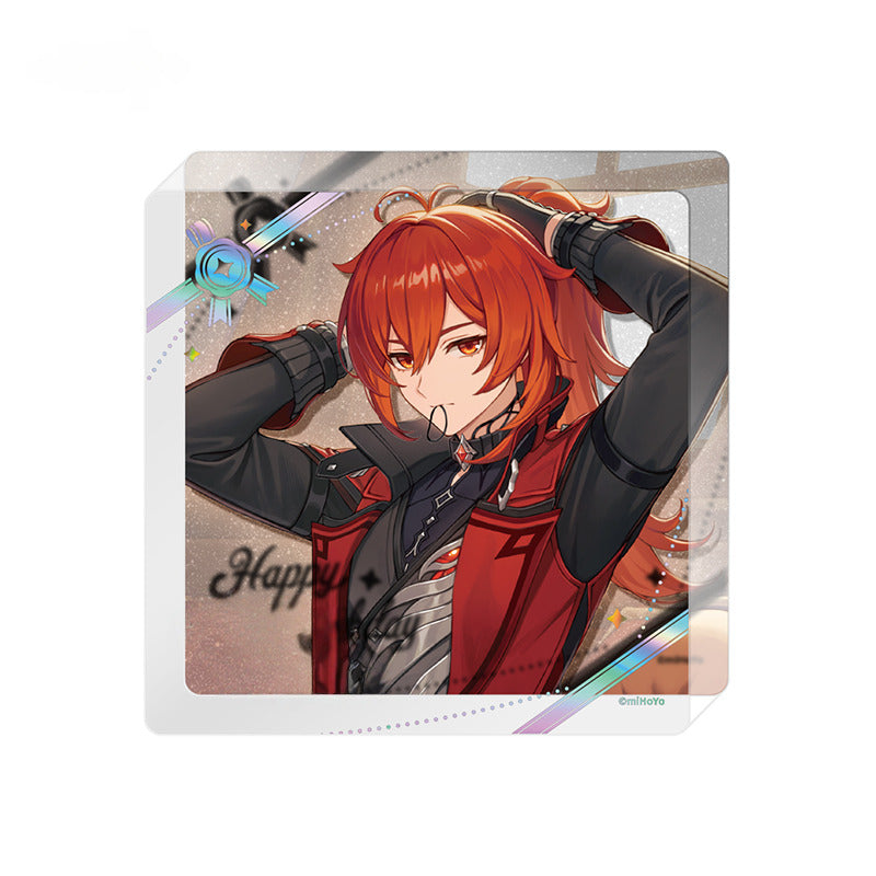 Prapesan Genshin Impact Character Coaster Tebal Acrylic Coaster 2025 Day of Destiny Series