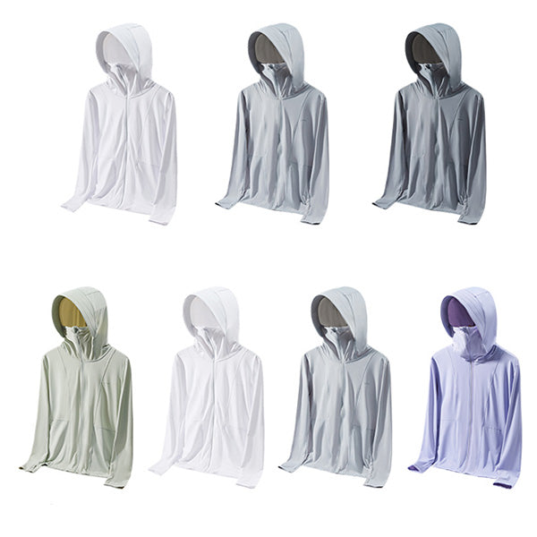 ZJSTV UPF 50+ Sun Protection Shirts Jacket UV Cooling Hoodie