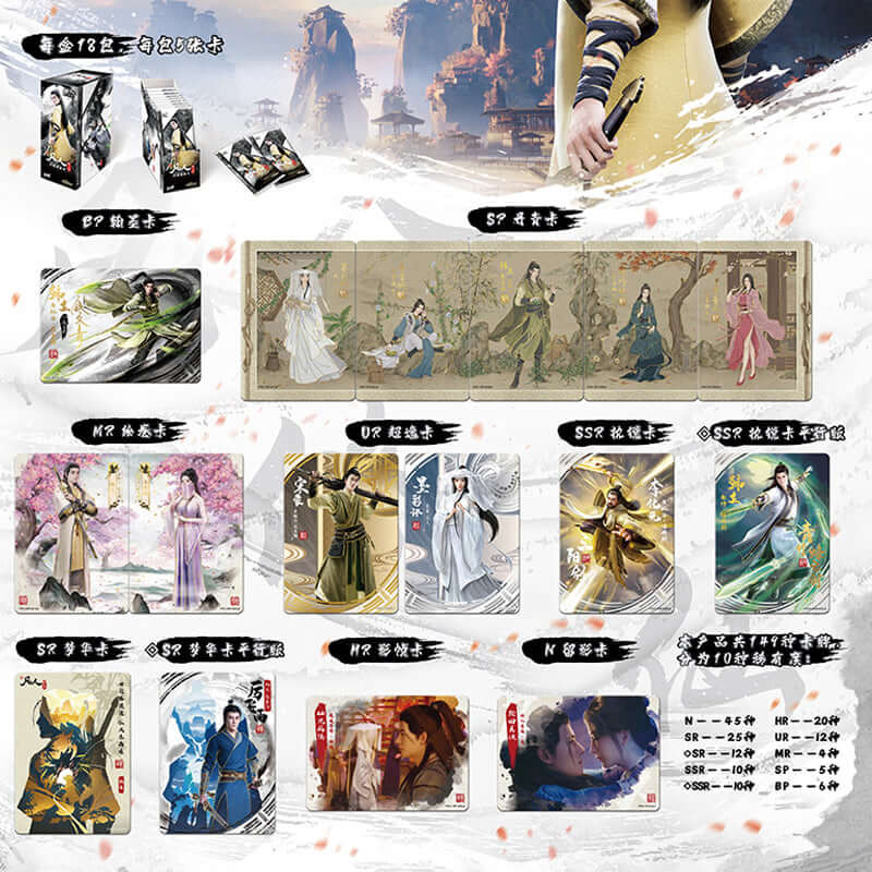 A Mortal's Journey Collection Card Official Anime Collectable Playing/Trading Card-5 Cards/Pack