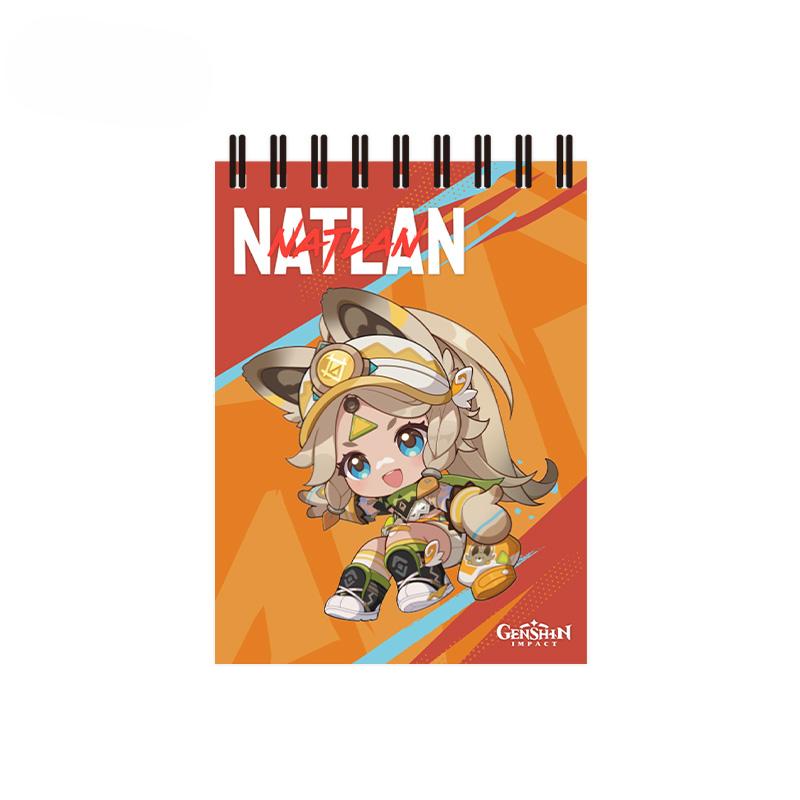 Genshin Impact Chibi Badge Pendant Sticky Note Pad Ornament Fridge Magnet Blaze to Natlan Series