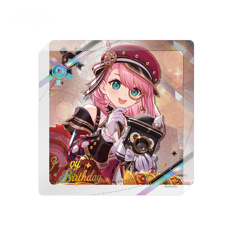 Prapesan Genshin Impact Character Coaster Tebal Acrylic Coaster 2025 Day of Destiny Series