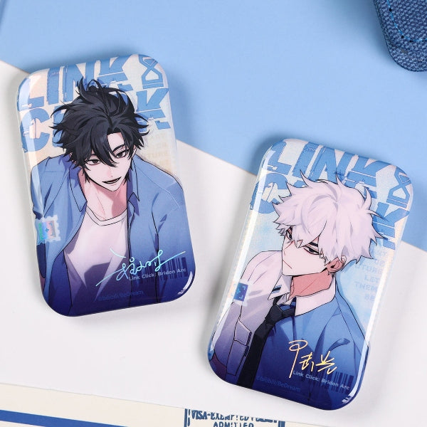 Pre-sale - Link Click Bridon Arc Tinplate Badge