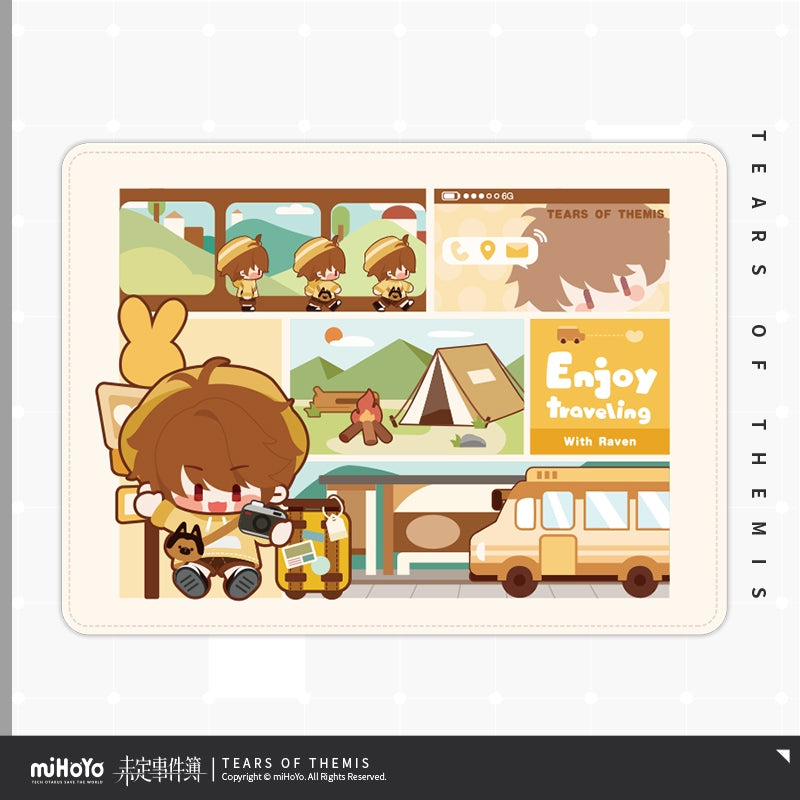 Tears of Themis Enjoy Traveling Series Q Version Printed Fleece Blanket