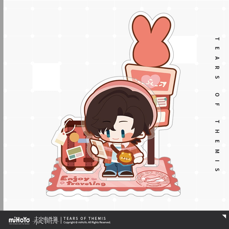 Tears of Themis Enjoy Traveling Series Q Version Acrylic Message Clip Stand