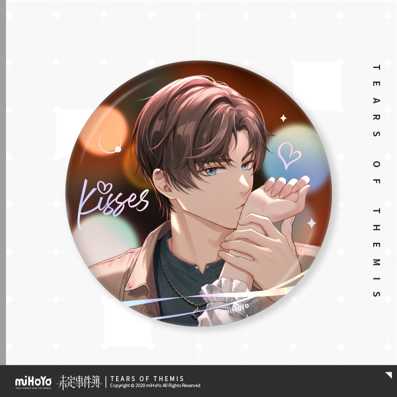 Tears of Themis Deep Love, Gentle Kiss Series Tinplate Badge