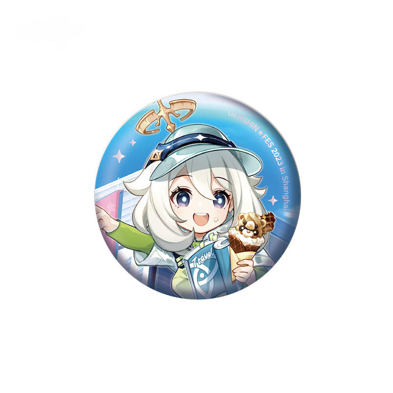 Genshin Impact Badges Standee Ornament 2023 Celebration Gathering Series