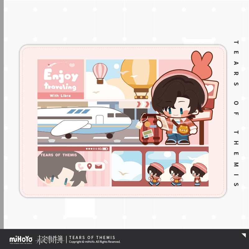 Tears of Themis Enjoy Traveling Series Q Version Printed Fleece Blanket