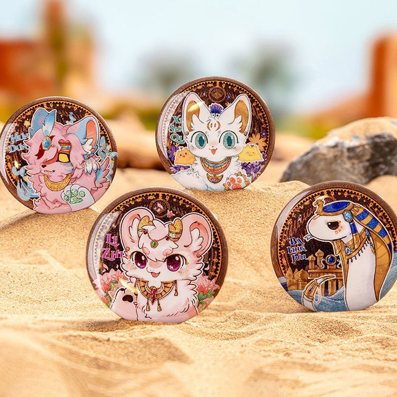 Fabulous Beasts Tinplate Badge Blind Box Cartoon Character Brooch