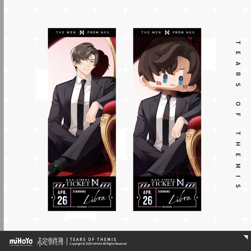 Tears of Themis Secrets of Heart-Stealing Laser Commemorative Ticket Set