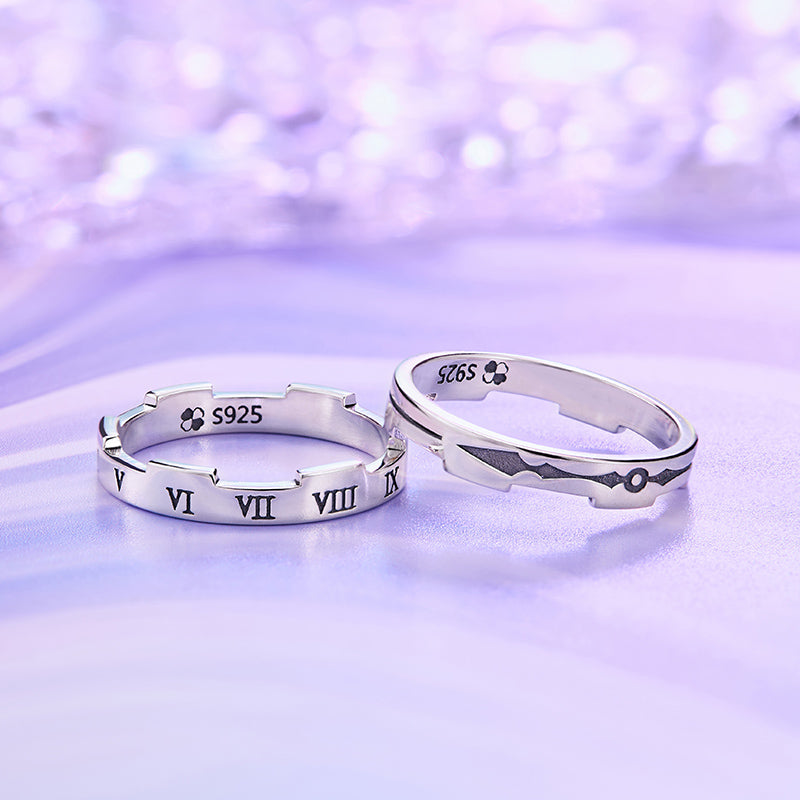 Cincin Klik Pautan Cheng Xiaoshi Lu Guang Cincin Pasangan Klik Pautan