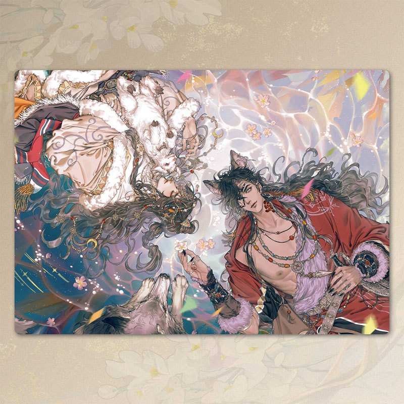 Heaven Official's Blessing Raster Card Xie Lian Huan Cheng Plush Throw Blanket