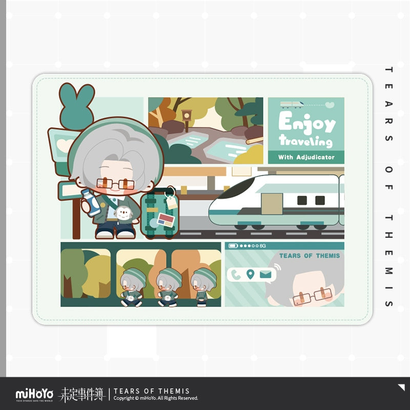 Tears of Themis Enjoy Traveling Series Q Version Printed Fleece Blanket