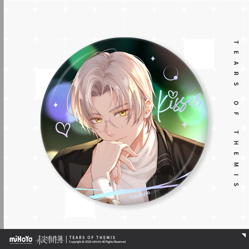 Tears of Themis Deep Love, Gentle Kiss Series Tinplate Badge
