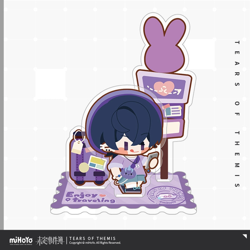 Tears of Themis Enjoy Traveling Series Q Version Acrylic Message Clip Stand