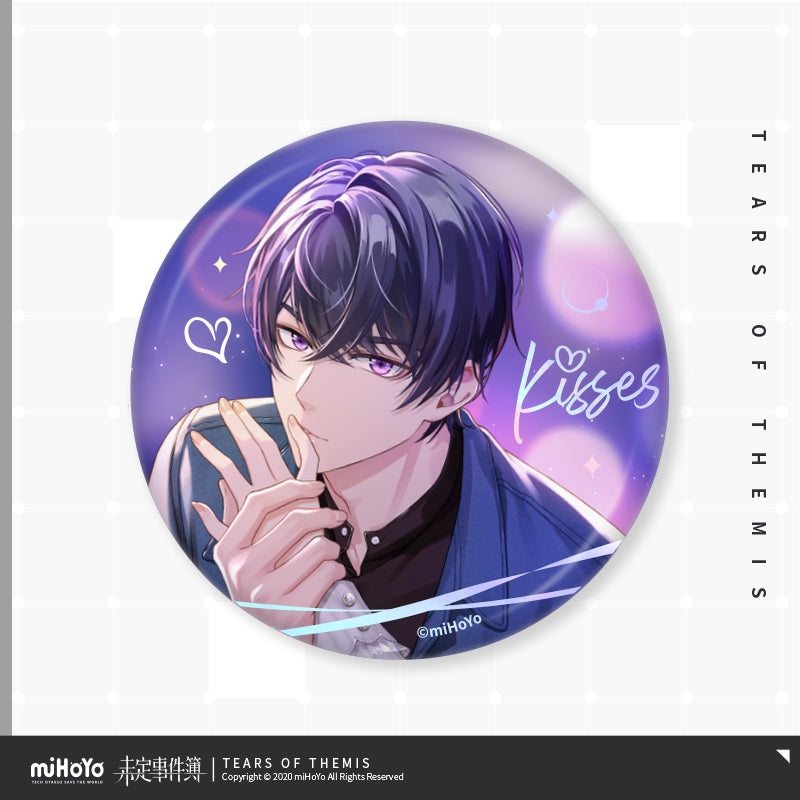 Tears of Themis Deep Love, Gentle Kiss Series Tinplate Badge