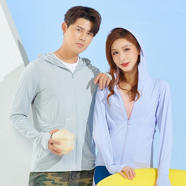ZJSTV UPF 50+ Sun Protection Shirts Jacket UV Cooling Hoodie