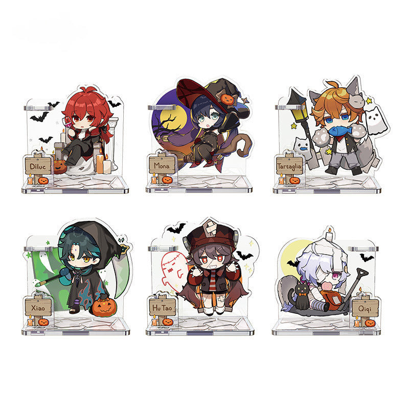 Genshin Impact Acrylic Pen Stand Halloween Themed