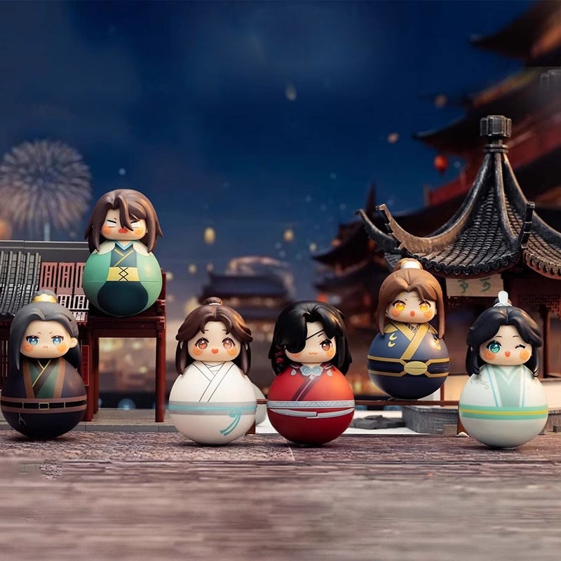 先行販売天国公式の祝福ローリーポリおもちゃセット 6 個ランダムタンブラーワブラー人形キャラクターモデル