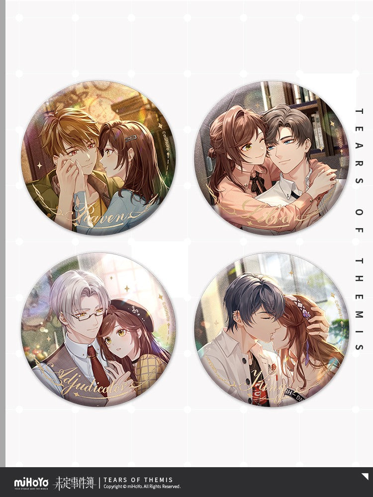 Tears of Themis Tender Whispers Series Tinplate Badge  (Round 2)