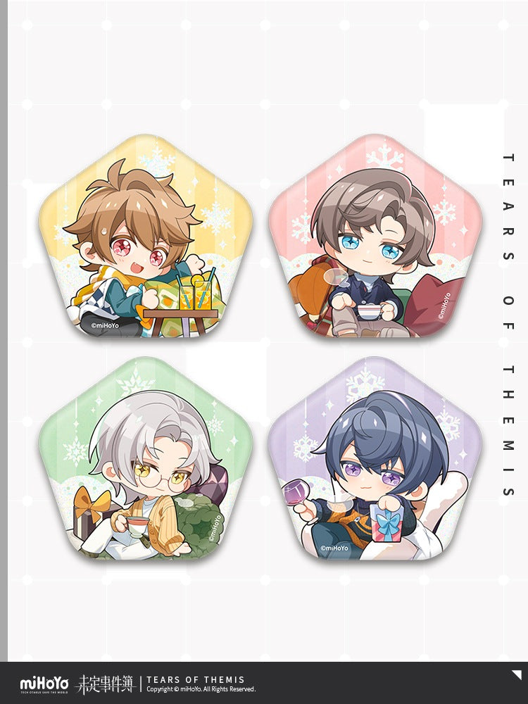 Tears of Themis Winter Warmth Series Q Version Tinplate Badge