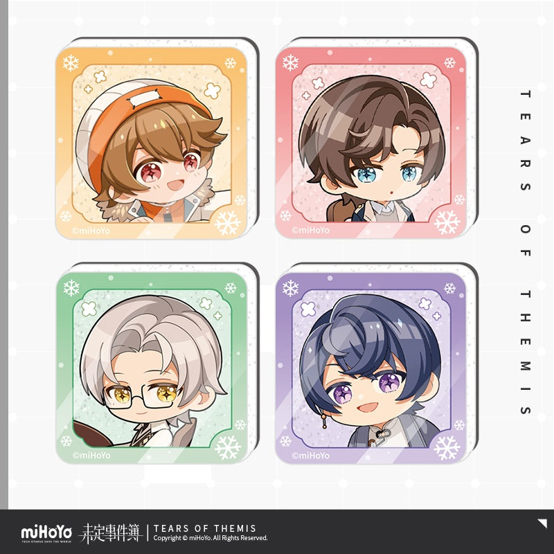Tears of Themis Commemoration of Winter Snow Series Acrylic Fridge Magnet(4pcs)
