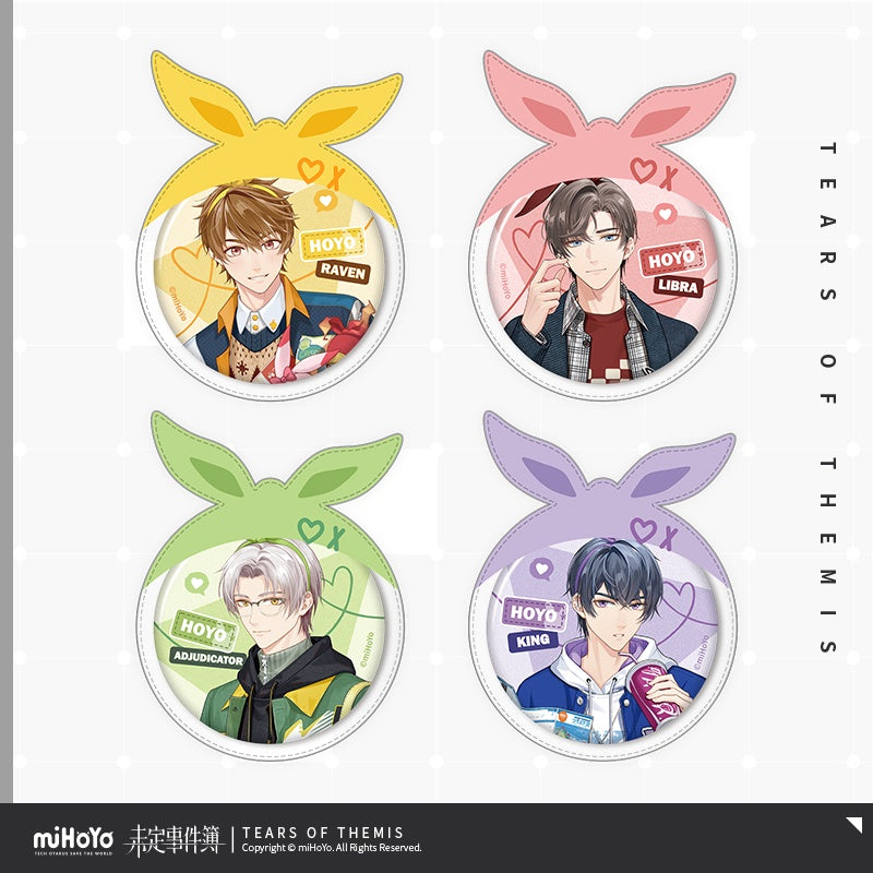 Tears of Themis HoHo Good Luck Series Badges & Protective Covers Set