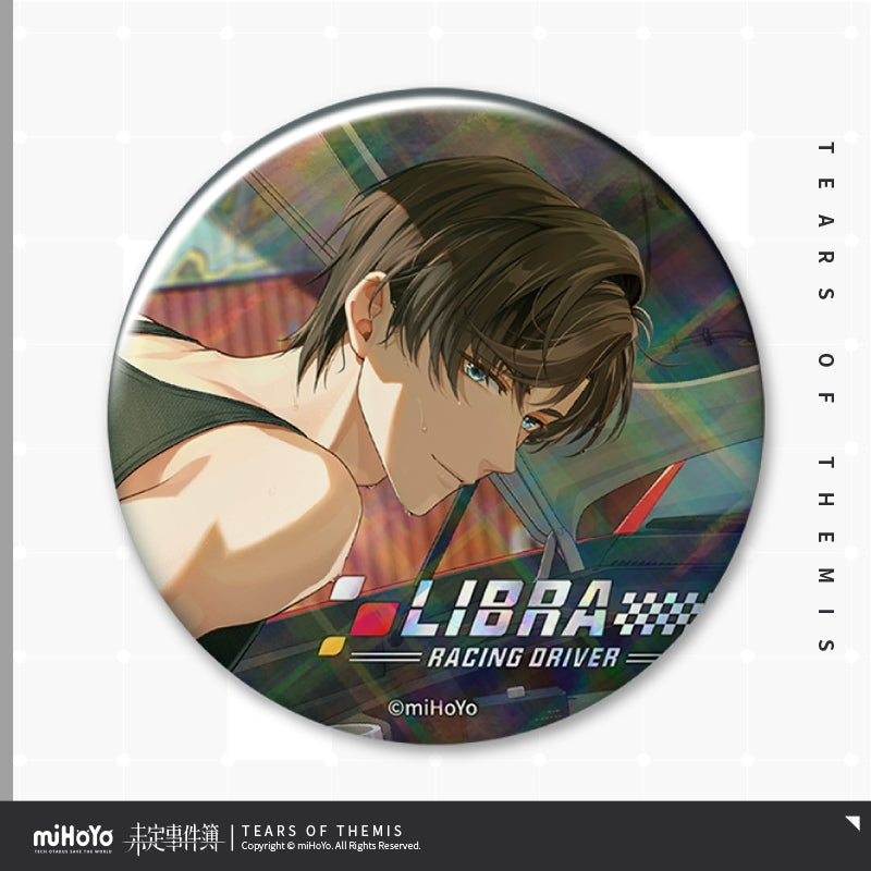 Tears of Themis Heart-Pounding Speed Series Tinplate Badge (Zuo Ran/Libra)