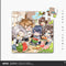 Tears of Themis Melon-Infused Summer Series Q Version Acrylic Puzzle