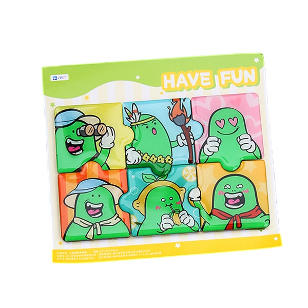 ZJSTV Have Fun Official Merch Puzzle Refrigerator Magnet 6pcs/set