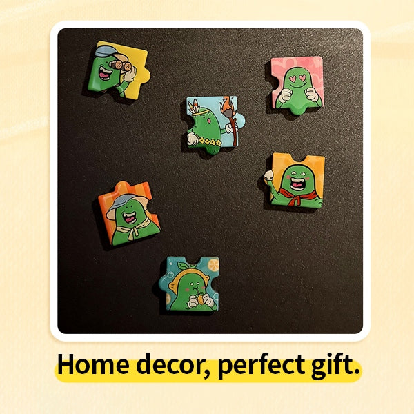 ZJSTV Have Fun Official Merch Puzzle Refrigerator Magnet 6pcs/set