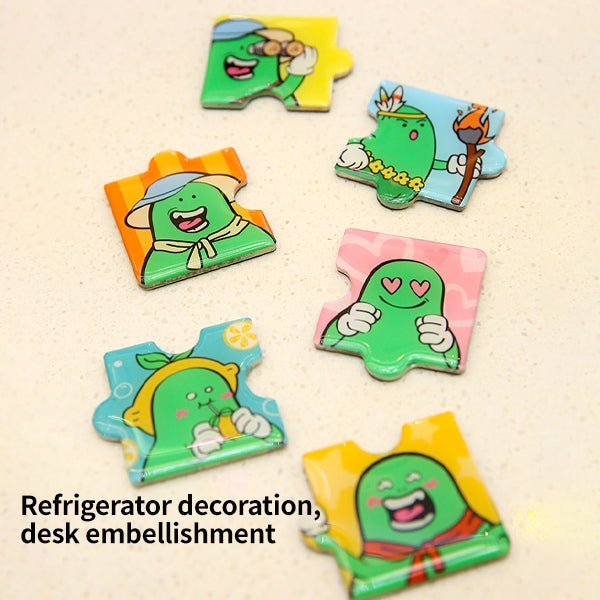 ZJSTV Have Fun Official Merch Puzzle Refrigerator Magnet 6pcs/set