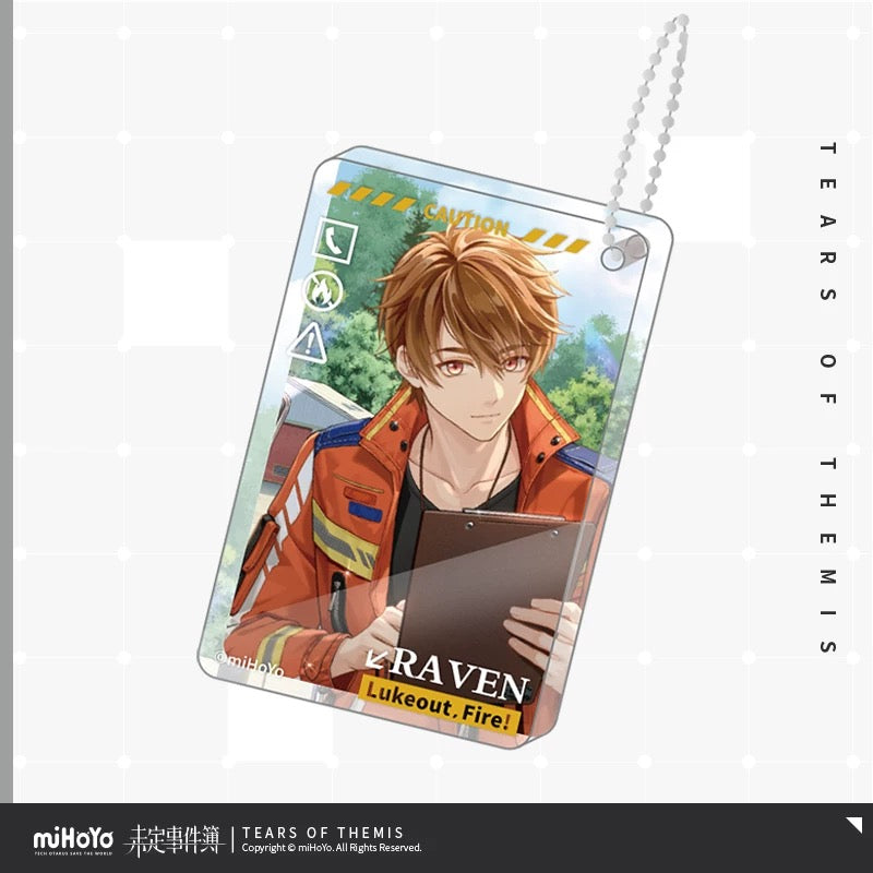 Tears of Themis Lukeout Fire Series Thick Acrylic Pendant (Xia Yan/Raven)