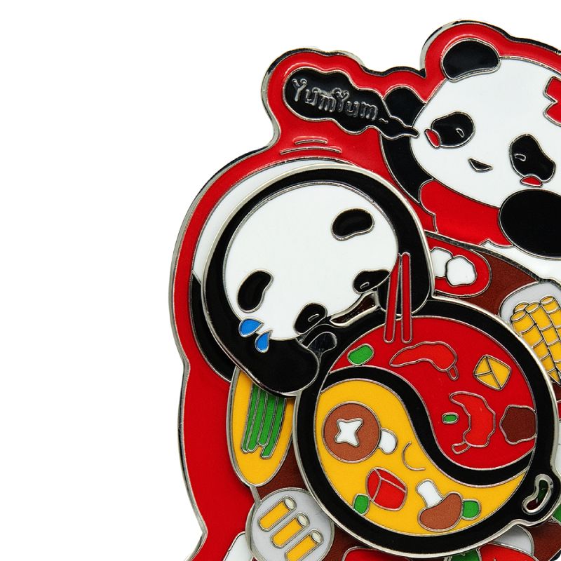 CCTV Official Souvenir: Rotating Panda Refrigerator Magnet