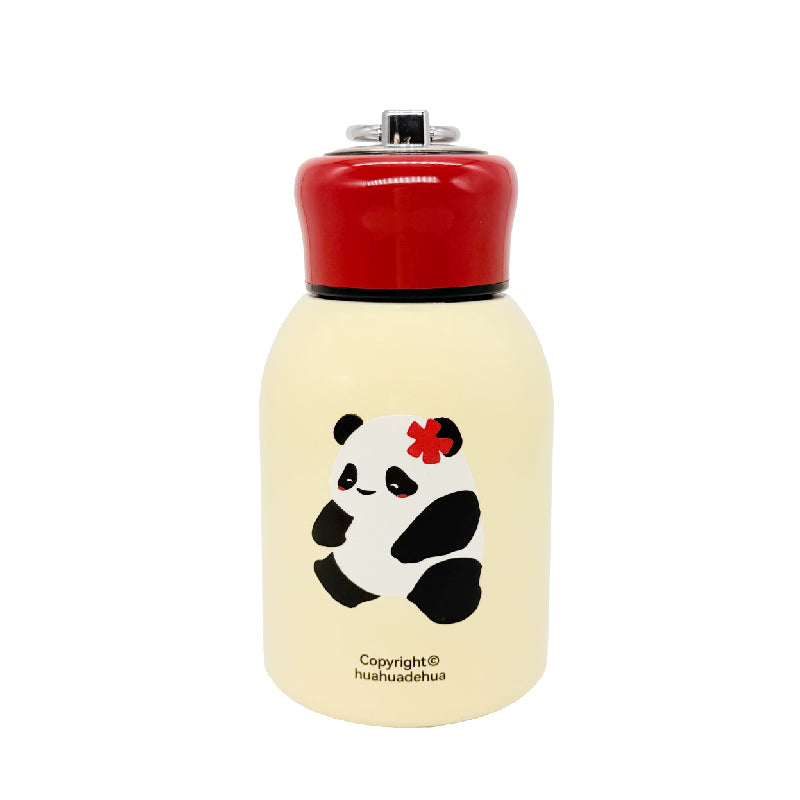 cute panda hua hua water bottle