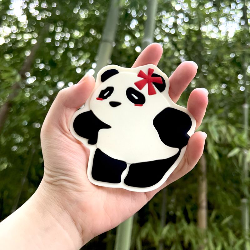CCTV's official panda refrigerator magnet: made of environmentally friendly silicone.