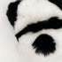 Fluffy and soft panda plush keychain: made from high-quality rabbit fur.