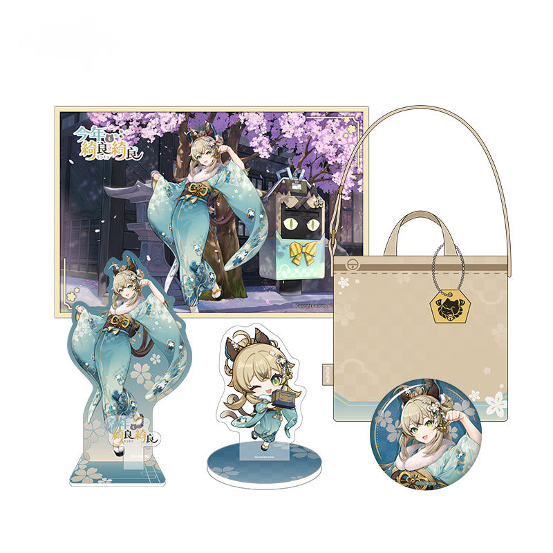 Genshin Impact Badge Standee Colored Paper Kirara- Meow Express Series