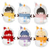 CPOP4U | Link Click Snowman Plush Pendant  Fluffy Winter