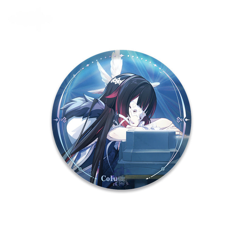Genshin Impact Badge Quicksand Acrylic Painting A Winter Night's Lazzo