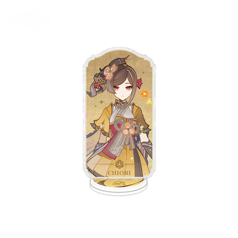 Genshin Impact Badge Standee Jinsho no Yosegaki Theme Series