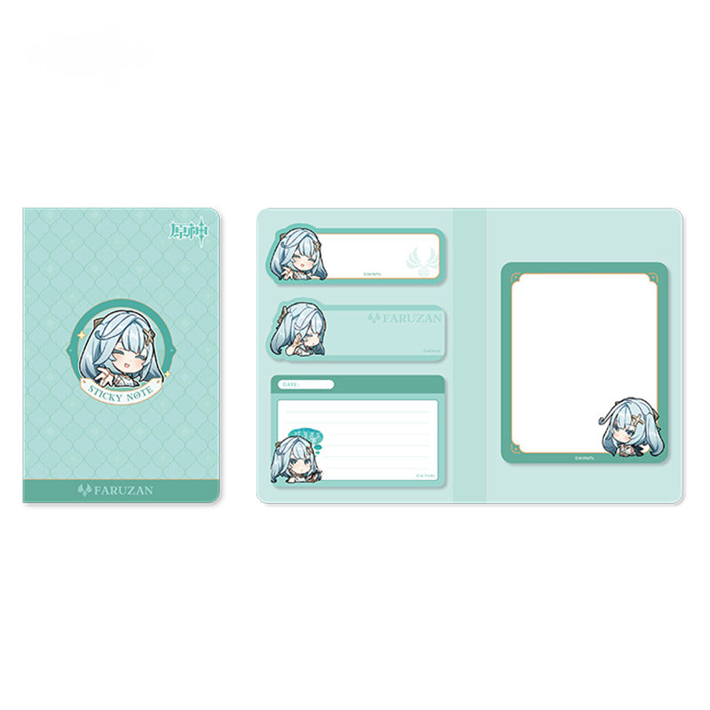 Genshin Impact Chibi Emoticon Notepad Sumeru City Theme