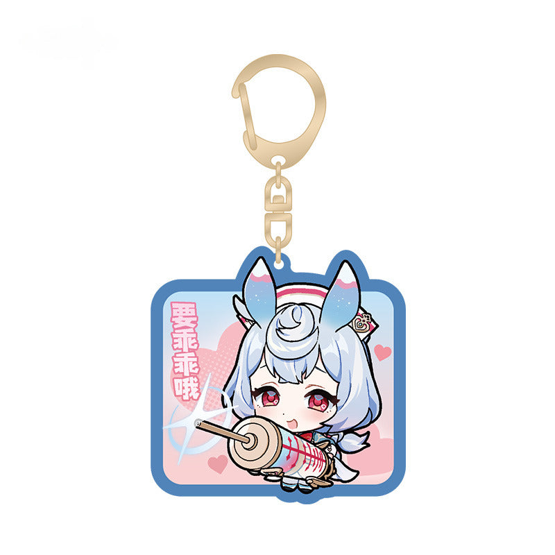 Genshin Impact Acrylic Pendant Q Version Emoticon Series