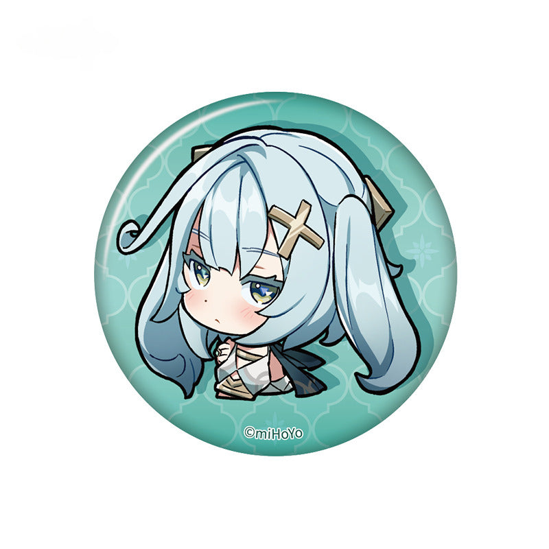 Genshin Impact Chibi Emoticon Badge Sumeru City Theme