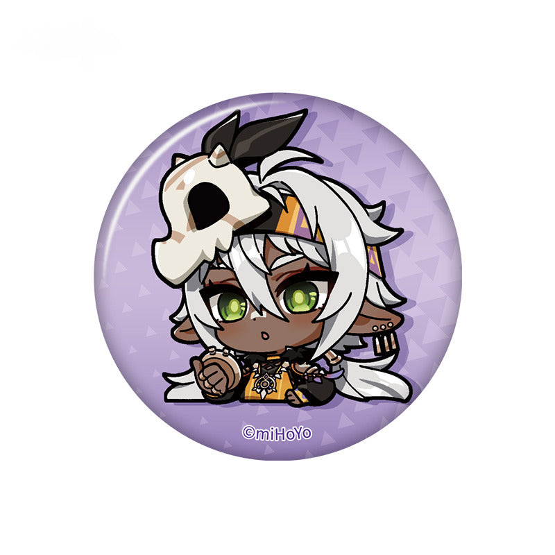 Genshin Impact Chibi Emoticon Badge