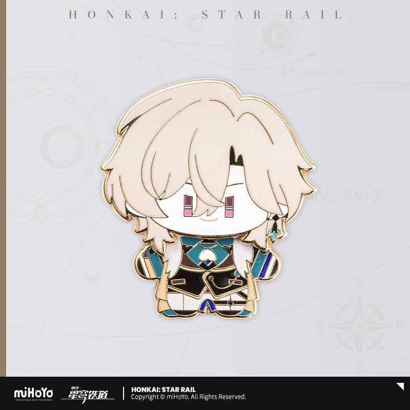 Honkai: Star Rail Shaking Metal Badge Chibi Doll Series