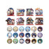 Genshin Impact Chibi Character Badge Standee The Exquisite Night Chimes Series