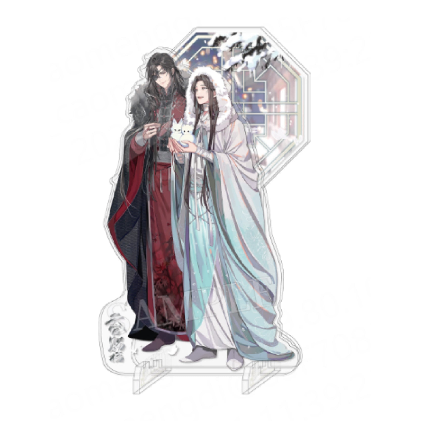 Heaven Official's Blessing Acrylic Picture Frame Tian Guan Ci Fu Badge
